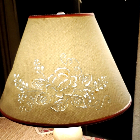 Hand Crafted Floral Motif Lamp Shade - Picture 1 of 11